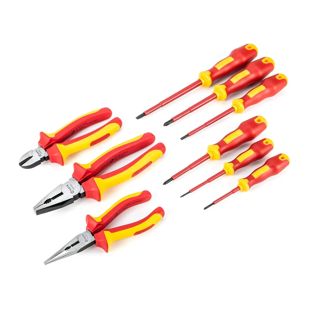 Insulated Pliers Set: 1000V rated, 3-piece